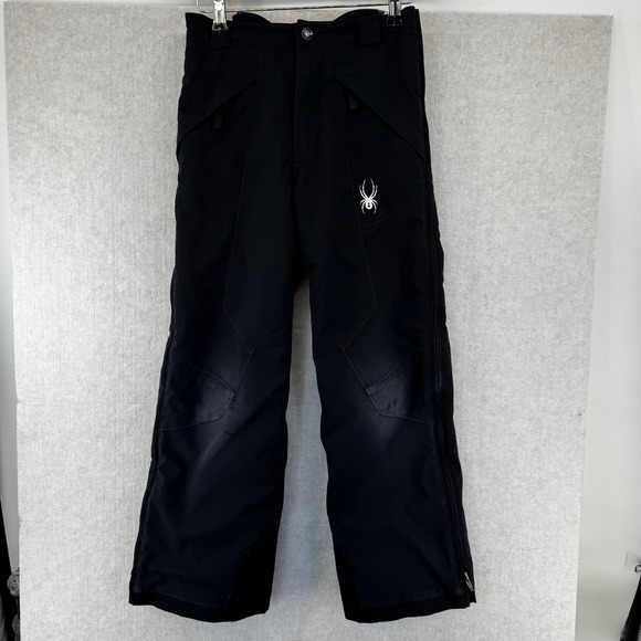 Spyder Other - Spyder Youth 12 Black Insulated Snow Pants Ski Snowboard Full Side Zip Pockets